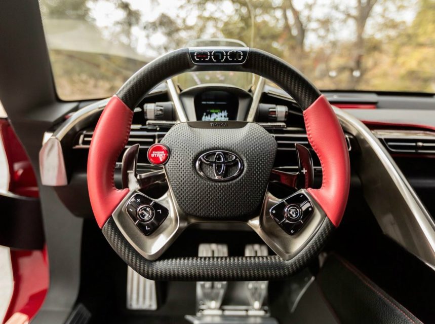 Toyota FT Steering Wheel front view - Lets Drive Car