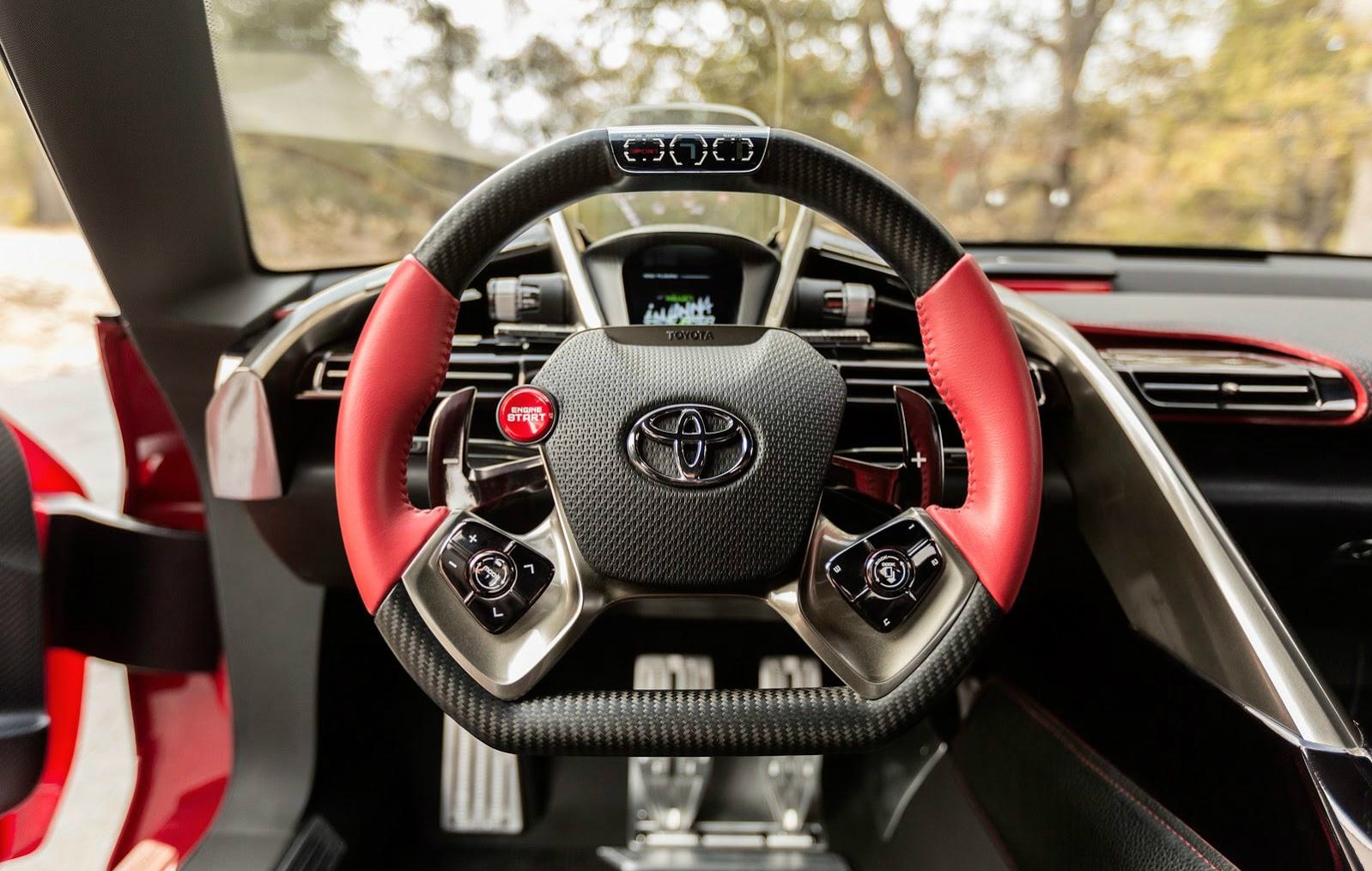 Toyota FT Steering Wheel front view